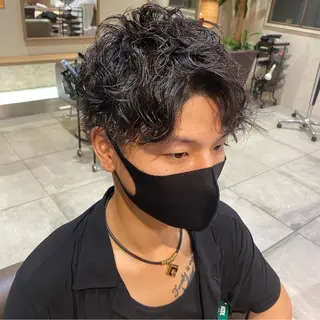 ショート パーマ 川越 輝梨奈のヘアスタイル