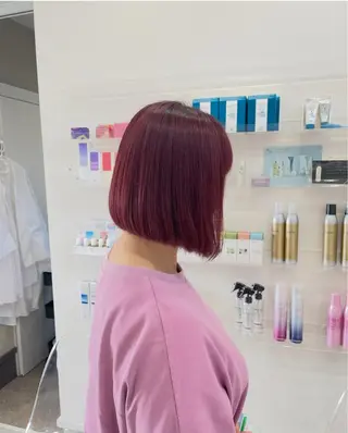 ミディアム カラー La fith hair room 難波本店所属・ラフィスヘアー🌼 Moe🌼のヘアスタイル