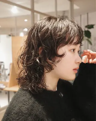 ミディアム カラー パーマ hair  cruise piece所属・kohei 【期間限定募集】のヘアスタイル