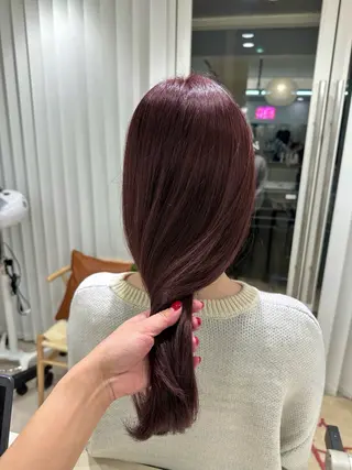 セミロング カラー 🪐レイヤー/美髪 カラー/加野彩果🪐のヘアスタイル