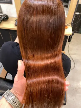 ロング カラー 美髪矯正 🌈髪質改善 山下のヘアスタイル