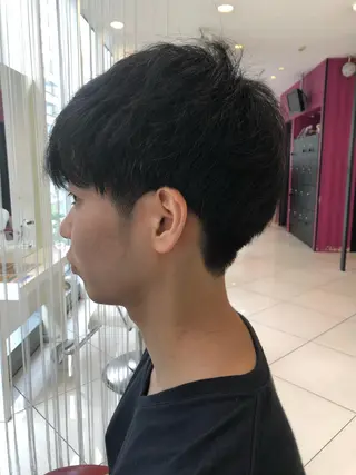 ショート パーマ メンズ 🍀富久 永梨🧸のヘアスタイル