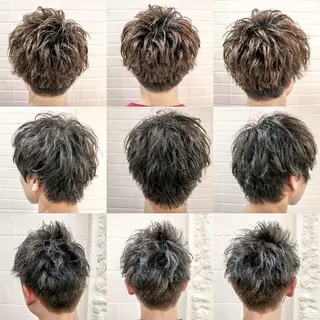 ショート カラー パーマ メンズ 看板犬がお出迎え◎ 初めてでも安心◎のヘアスタイル