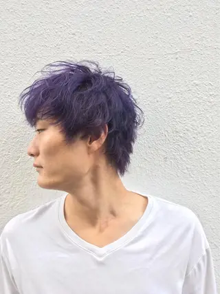 ショート カラー パーマ ヘアアレンジ メンズ キッズ ネイル マツエク・マツパ 架空〜KAQU〜所属・【clan】 NOGAMIのヘアスタイル