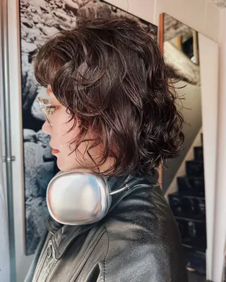 ショート パーマ レイヤー/パーマ /ウルフ/nabeのヘアスタイル