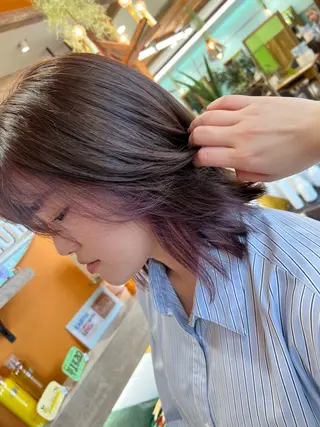 ミディアム Earth浜町店所属・西村 美依奈のヘアスタイル