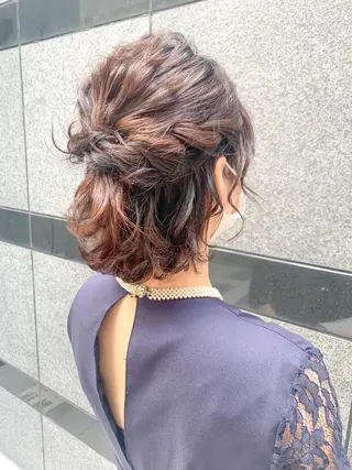 ショート ヘアアレンジ SHANTi 飯塚 ヘアセット/髪質改善のヘアスタイル