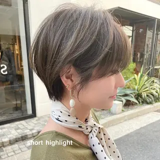 ショート カラー NOA 福島店のヘアスタイル