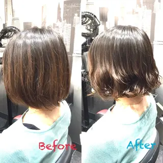 ショート カラー パーマ Annon プライベートサロンのヘアスタイル