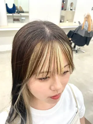 セミロング カラー BOB🌟ハイトーン /ブリーチ/TAKUのヘアスタイル