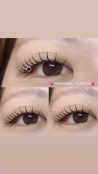 マツエク・マツパ Mell Yuuna ♡パリエク /束感のマツエク・マツパデザイン