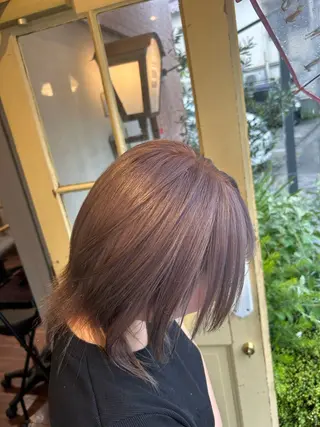 セミロング Masaki ブリーチカラーのヘアスタイル