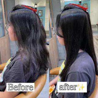 セミロング パーマ 🫒オリーブカラー/ みづき/パーマ🤍のヘアスタイル