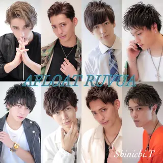 ショート カラー パーマ メンズ Soleria /ソレリア所属・Soleria 田中慎一のヘアスタイル