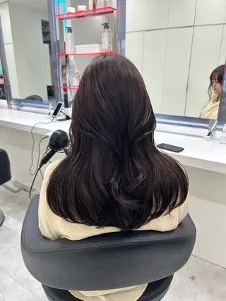 セミロング カラー 韓国カット/ パーマ/KOTAのヘアスタイル