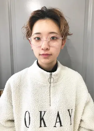 ショート パーマ suvvy hairsalonのヘアスタイル