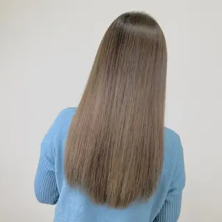 セミロング カラー 髪質改善 カラー専門店のヘアスタイル