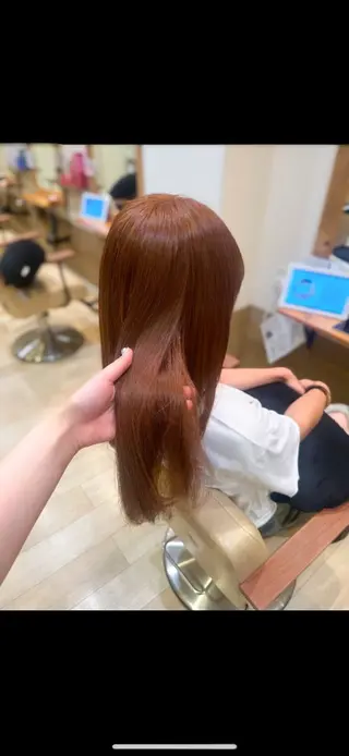 ロング カラー ブリーチなしカラー RURI🩵のヘアスタイル