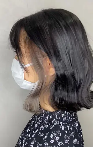 ミディアム 亀川蓮 Agu hairのヘアスタイル