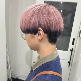 ショート カラー ハイトーン/ウルフ /小澤凌祐🦕のヘアスタイル