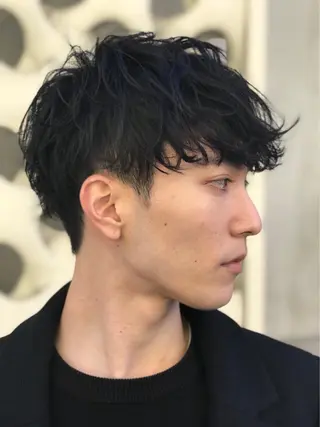 ショート パーマ メンズ 川本 裕🌿のヘアスタイル