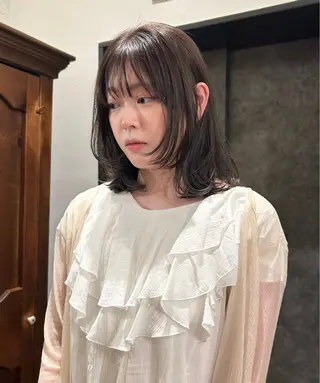 ミディアム tete nico所属・似合わせ/ヘアカラー nanami🌸のヘアスタイル