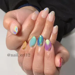 ミディアム ネイル nail salon &e eriのネイルデザイン