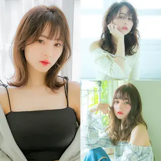 セミロング カラー 美髪❣️縮毛矯正/ 髪質改善✨/山本のヘアスタイル