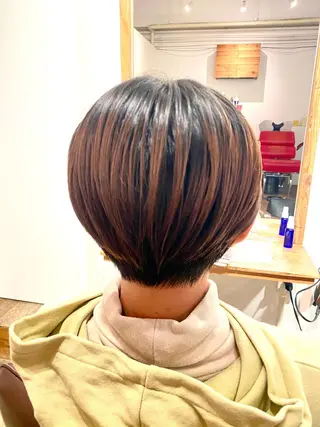 ショート わかばやし ゆうこのヘアスタイル
