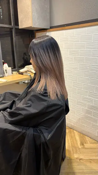 ロング カラー 艶カラー/韓国顔周り 🎀mamiのヘアスタイル