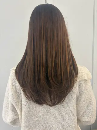 ロング 村上 奈乃果のヘアスタイル