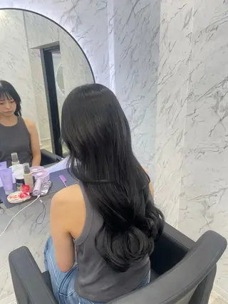 ロング カラー hair salon dot. mooda 韓国風サロン 町田店所属・韓国風ヘア🎀🩶 /♡𝓝𝓸𝓪♡のヘアスタイル
