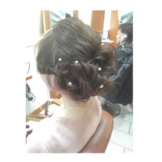 セミロング カラー パーマ ヘアアレンジ 可愛いを作る神 ナオヒロのヘアスタイル