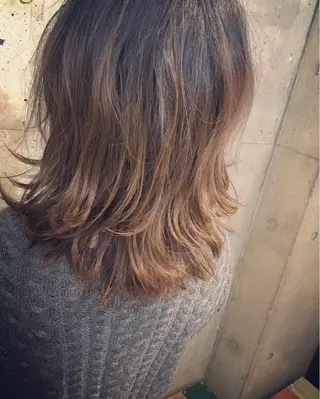 ミディアム カラー センスをお届けします 大谷将生INFPのヘアスタイル