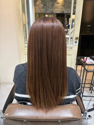 ロング ✨艶髪／透明感カラー ミユ💜のヘアスタイル