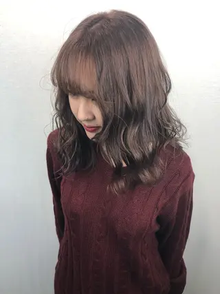 セミロング カラー 2nd所属・🤍2nd🤍田所 美希のヘアスタイル