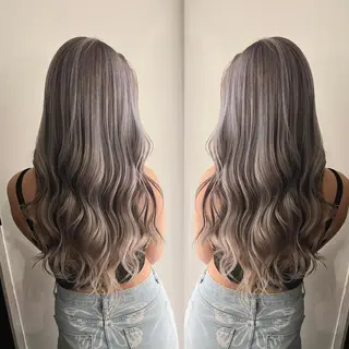 ロング カラー ヘアアレンジ 🔥ハイトーンカラー ギャルNAOKI🔥のヘアスタイル