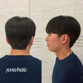 メンズ 韓国レイヤー🪽 無重力パーマナツキのヘアスタイル