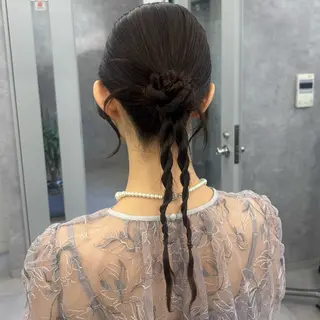 ロング ヘアアレンジ NUMBER_ ユイナのヘアスタイル