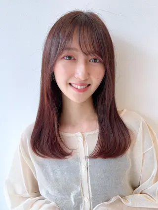 セミロング カラー 韓国ヘア×髪質改善 /yoshikaのヘアスタイル