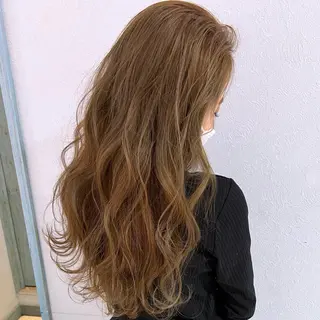 ロング カラー ブリーチなし/暖色/ 透明感/ririkaのヘアスタイル
