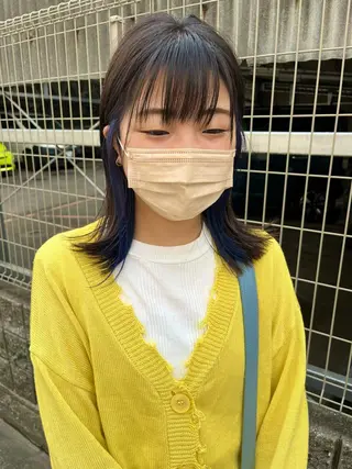 ミディアム カラー 暖色カラー/似合わせ カット/名古屋/辻のヘアスタイル