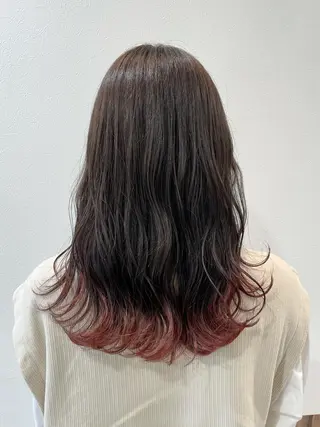 セミロング カラー ヘアアレンジ 井上 武輝のヘアスタイル