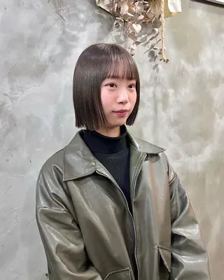 ミディアム カラー 木村陸弥 似合わせ 透明感カラー🌿のヘアスタイル