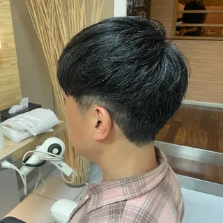 メンズ ダウンパーマ特化💎 ボブ・レイヤーりなのヘアスタイル