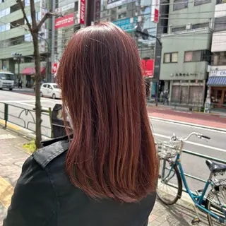 ミディアム カラー 若狭 彩花のヘアスタイル