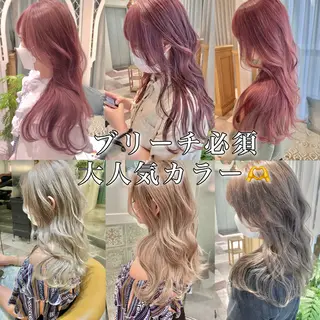 ロング カラー ブリーチなし/暖色/ 透明感/ririkaのヘアスタイル