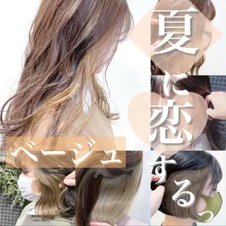 セミロング カラー 縮毛矯正/髪質改善 /韓国風　山川春輝のヘアスタイル