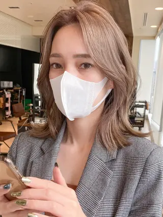 ミディアム 【1日2名様限定】 AFLOAT白川雄副のヘアスタイル