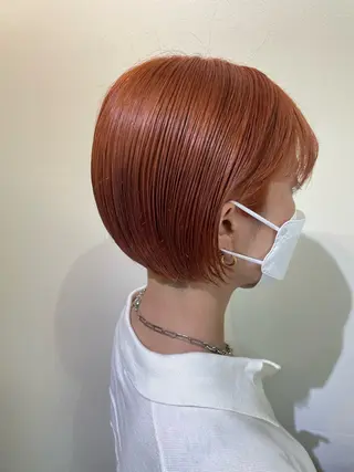 ショート カラー メンズパーマ✨️村越 雄斗のヘアスタイル